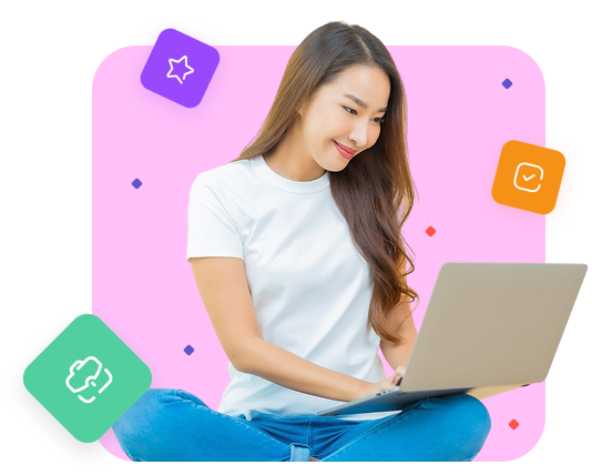 Person working on laptop